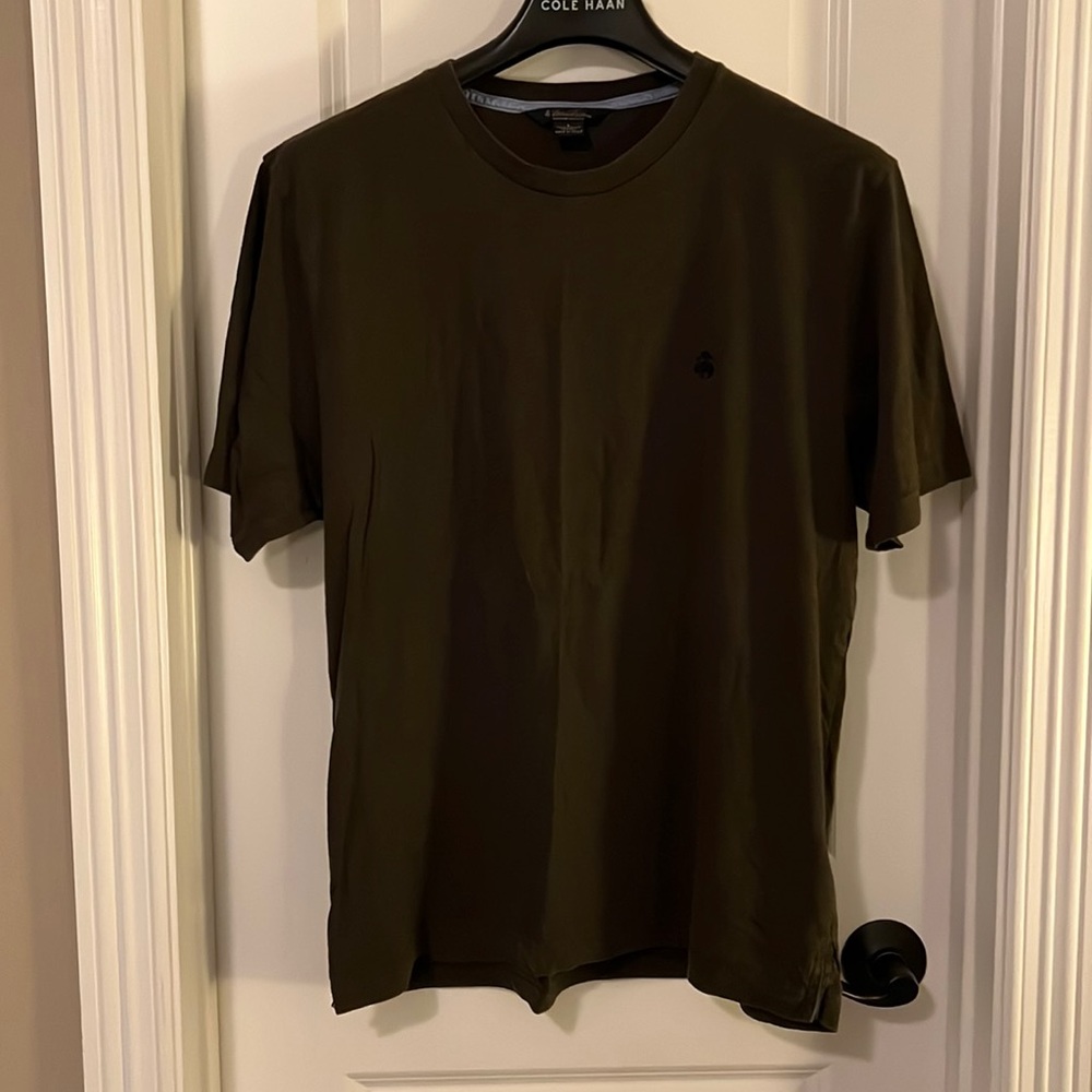 Brooks Brothers 100% Cotton Supima Tee - Heathered Olive